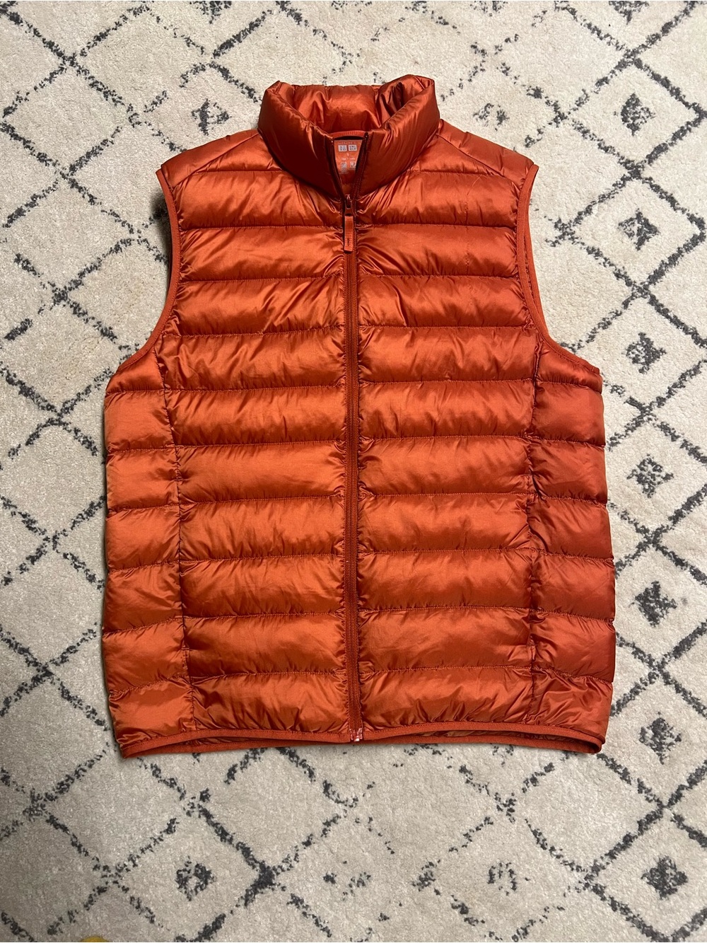 Uniqlo Men's Quilted Packable Vest - Burnt Orange